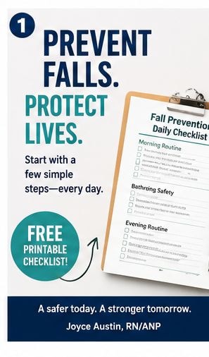 FREE! Fall Prevention Daily Checklist